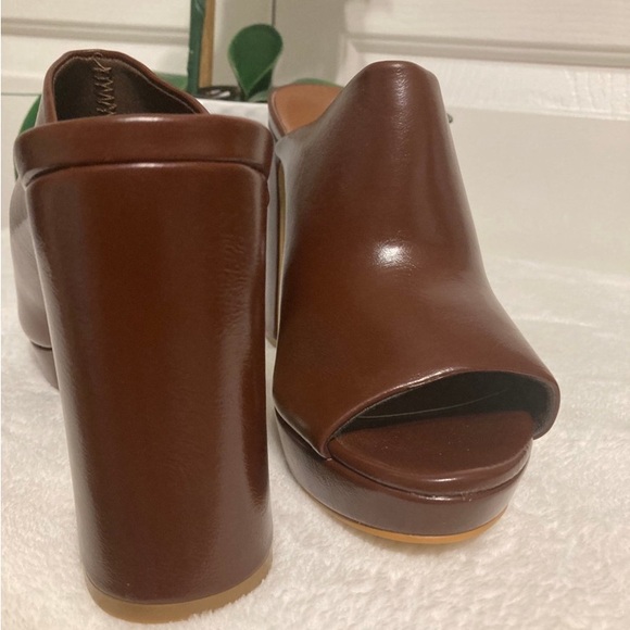 Unique Vintage Brown Beautiful Mules size 7 - Picture 4 of 9